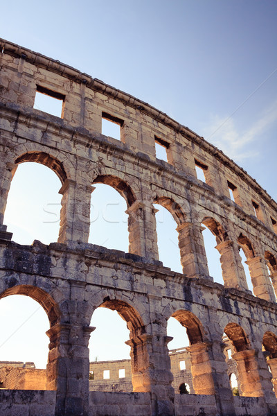 Foto d'archivio: Romana · anfiteatro · antica · architettura · teatro