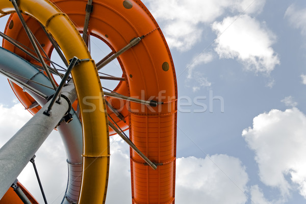 Parc aquatique slide construction eau parc d'attractions ciel [[stock_photo]] © blasbike