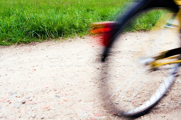 Сток-фото: движения · расплывчатый · велосипед · велосипедов · пути · верховая · езда