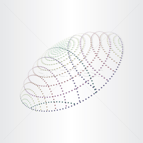 Streszczenie kolor widmo circles kropka tech Zdjęcia stock © blaskorizov