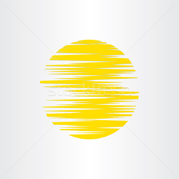 Sonne stilisierten abstrakten Energie Symbol Alternative Stock foto © blaskorizov