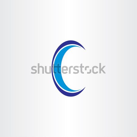 blue letter c icon design Stock photo © blaskorizov