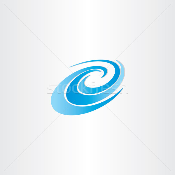 blue water wave vector element Stock photo © blaskorizov