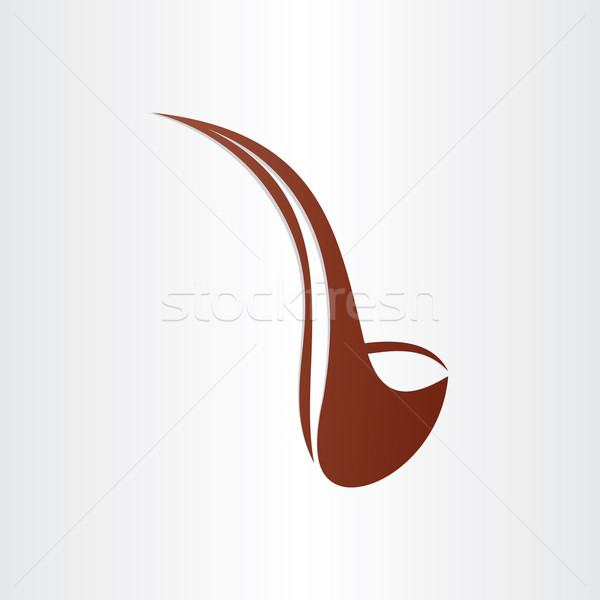 smoking pipe icon design element Stock photo © blaskorizov