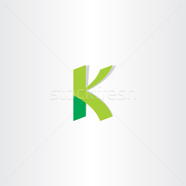 letter k green logo element Stock photo © blaskorizov