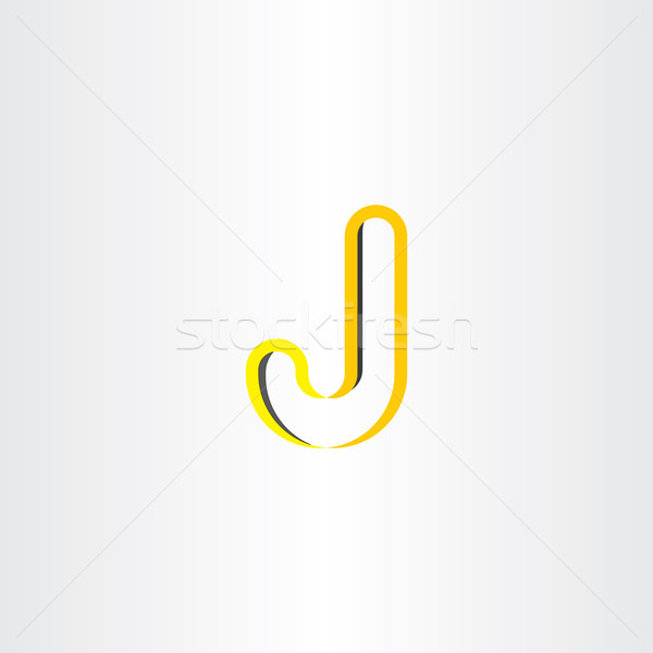 yellow logo letter j symbol design Stock photo © blaskorizov