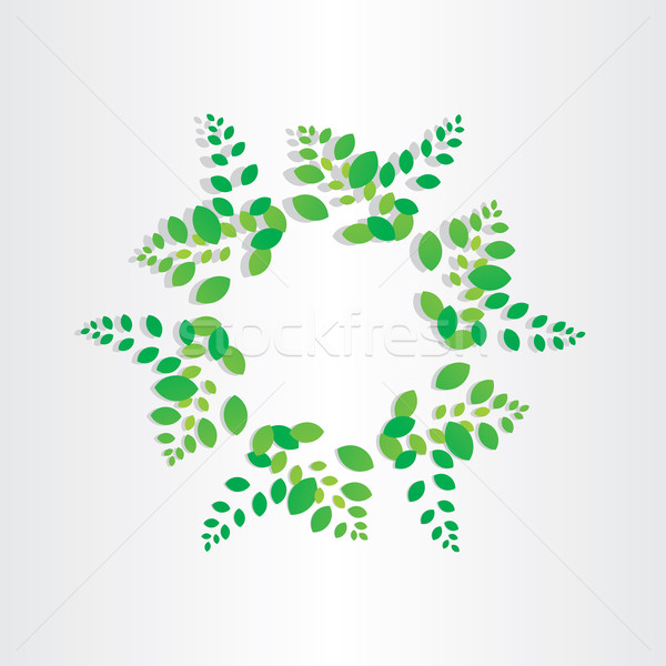 Stock fotó: Tavasz · zöld · kör · természet · szimbólum · fa