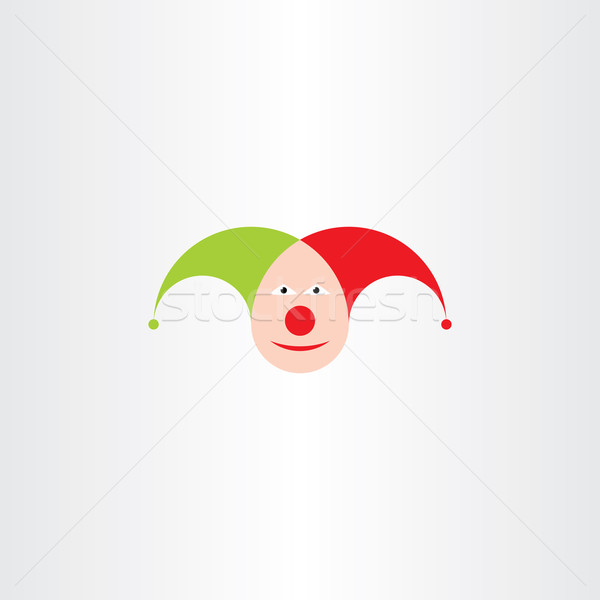 jester head vector icon symbol Stock photo © blaskorizov