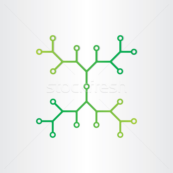Organisch chemie structuur model abstract ontwerp Stockfoto © blaskorizov