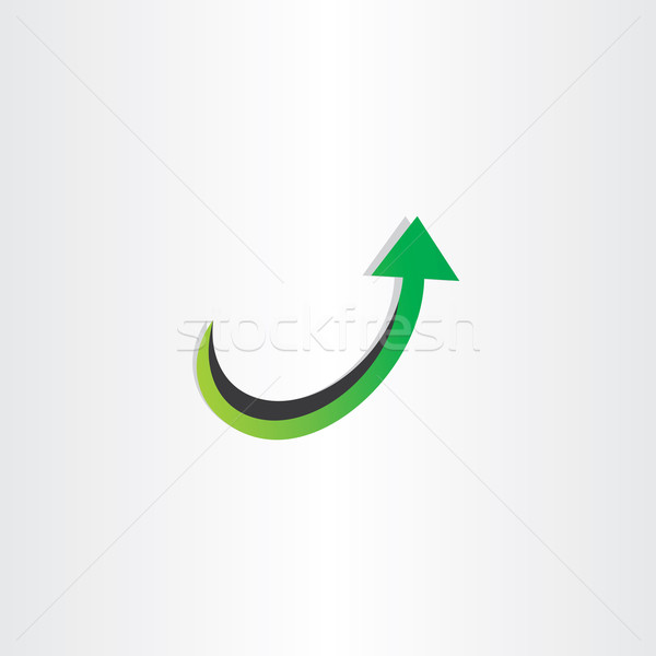 Arrow up zunehmend Symbol Design Hintergrund Stock foto © blaskorizov