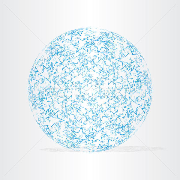 Albastru glob stele abstract proiect afaceri Imagine de stoc © blaskorizov