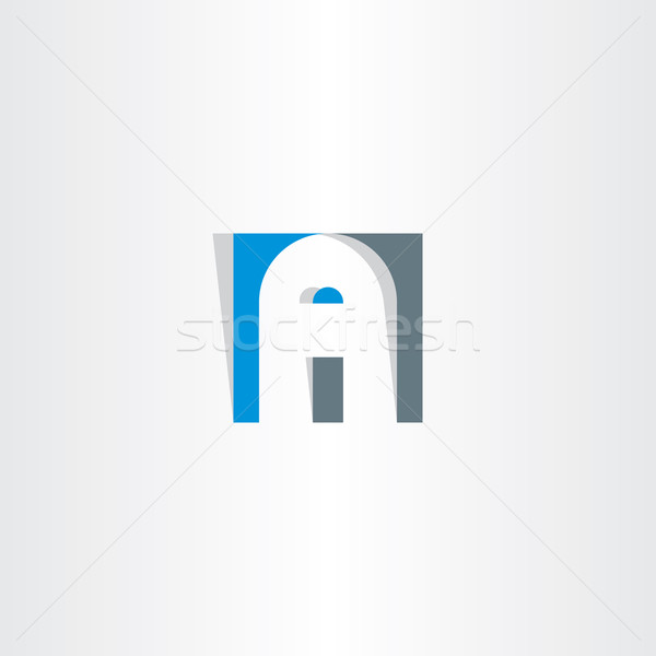 letter a in square vector logo a Stock photo © blaskorizov