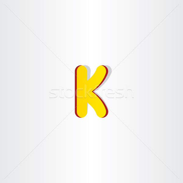 yellow letter k logo symbol Stock photo © blaskorizov