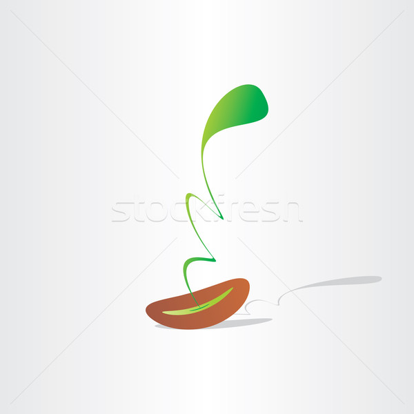 seed germination abstract plant birth growth eco design Stock photo © blaskorizov