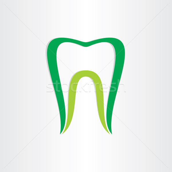 Stock photo: healthy teeth concept dentist tooth symbol