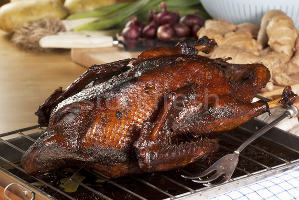 Chinese Lor Duck Marinated with Dark Soy Sauce Stock photo © blinztree