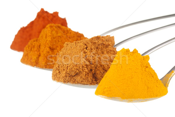 Spoonfuls of Spices Stock photo © blinztree
