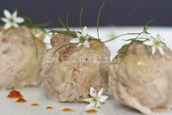 Dim Sum Steamed Meat Dumplings Stock photo © blinztree