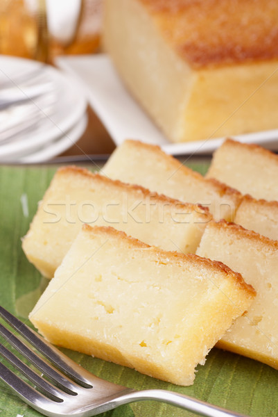 Stock Photo:
Baked Tapioca Pudding also known as Bingka Ubi Kayu
 Stock photo © blinztree