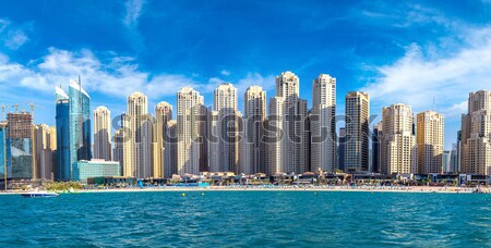 Dubai marina cityscape 13 moderno edifícios Foto stock © bloodua