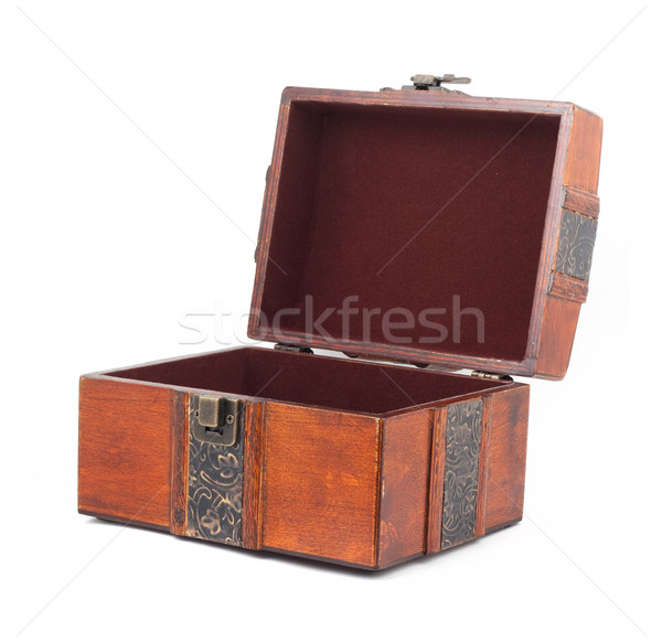 Treasure Chest. Isolated on a white background Stock photo © bloodua