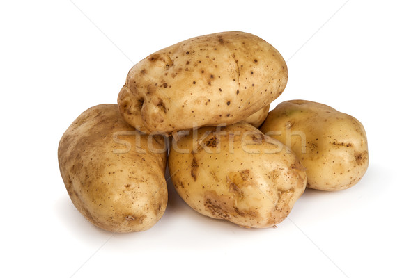 Group of potatoes isolated on white Stock photo © bloodua