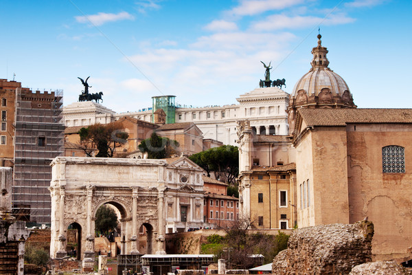 Stok fotoğraf: Roma · ören · Roma · antika · mavi · gökyüzü · gün