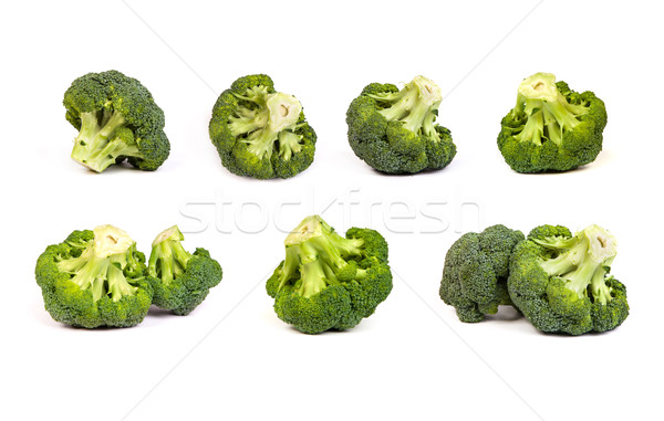 set of broccolis floret isolated on white Stock photo © bloodua