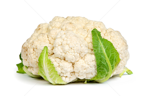 Stock photo: Cauliflower isolated on white