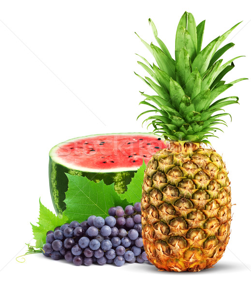 Colorful healthy fresh fruit. Stock photo © bloodua