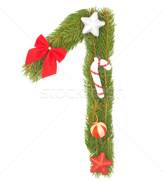 Navidad alfabeto completo establecer aislado blanco Foto stock © bloodua