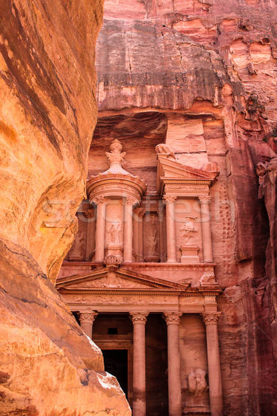 Jordania antigua ciudad arte rojo arquitectura Foto stock © bloodua