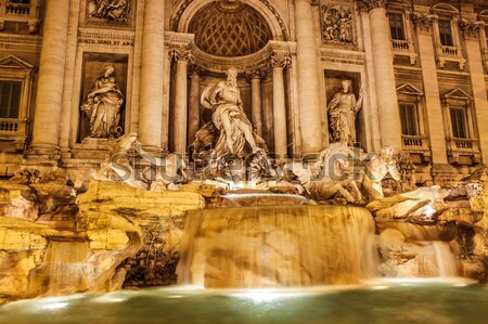 Trevi Fountain - famous landmark in Rome Stock photo © bloodua