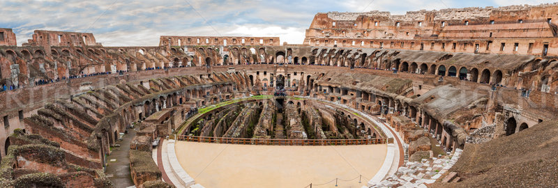 Ikonowy legendarny Rzym Włochy budynku ściany Zdjęcia stock © bloodua