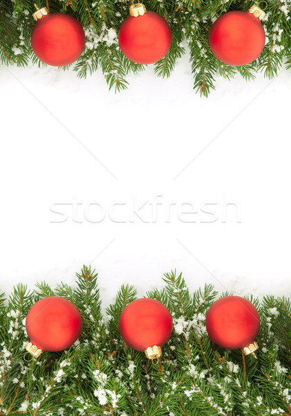 クリスマス フレームワーク 緑 孤立した 白 背景 ストックフォト © bloodua