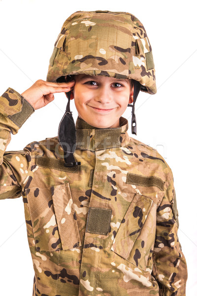 Saluting soldier. Stock photo © bloodua