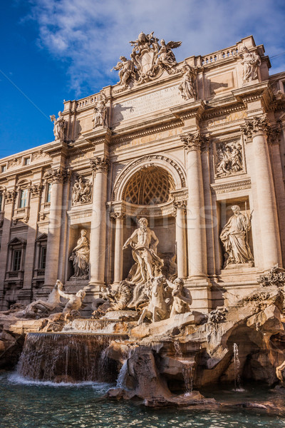 Trevi Çeşmesi ünlü işaret Roma çeşme dünya Stok fotoğraf © bloodua