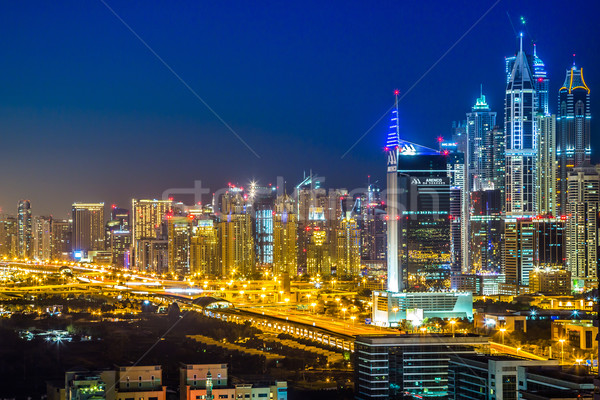 Dubai downtown. East, United Arab Emirates architecture Stock photo © bloodua