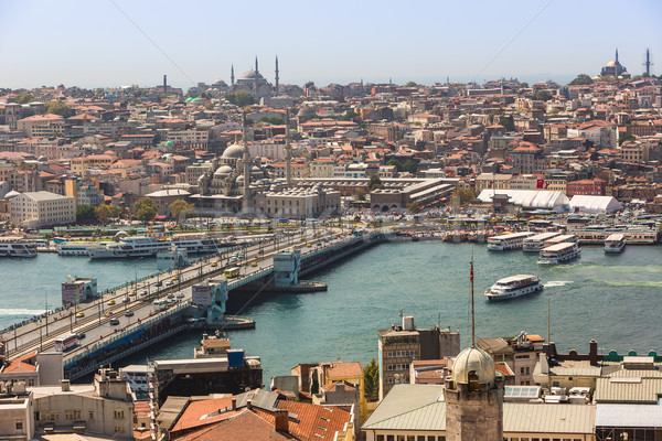 Istambul panoramic vedere turn Turcia Imagine de stoc © bloodua