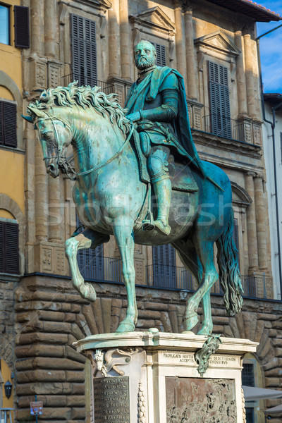 statue of the rider cosimo i de medici of gianbologna in florenc Stock photo © bloodua