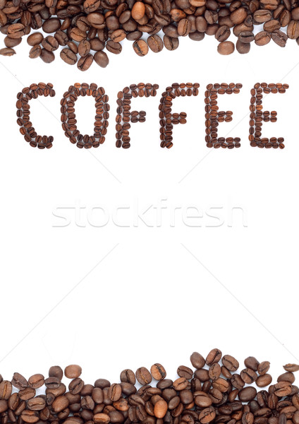 коричневый кофе изолированный белый шоколадом Сток-фото © bloodua
