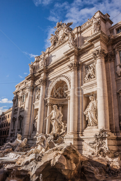 Trevi Çeşmesi ünlü işaret Roma çeşme dünya Stok fotoğraf © bloodua