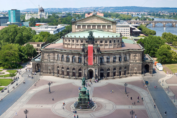 Panorama of Dresden,  Semper Opera House, Stock photo © bloodua
