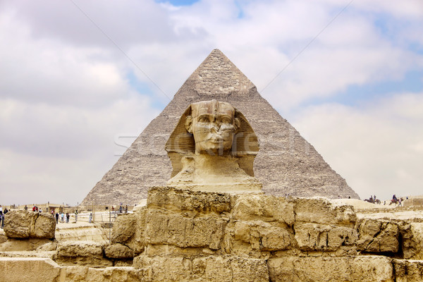 Piramide Egitto cielo estate africa Foto d'archivio © bloodua