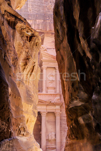 államkincstár Jordánia ősi város nap hegy Stock fotó © bloodua