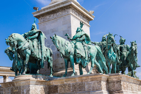 Hungary, Budapest Heroes' Square in the summer on a sunny day Stock photo © bloodua