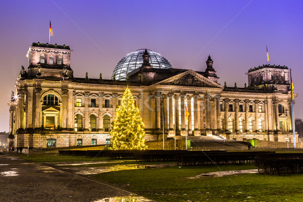ストックフォト: 建物 · ベルリン · ドイツ · クリスマス · 家 · ツリー