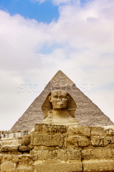 Zdjęcia stock: Piramidy · Egipt · niebo · lata · Afryki