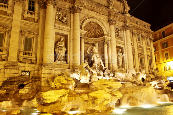 Trevi Çeşmesi ünlü işaret Roma çeşme dünya Stok fotoğraf © bloodua