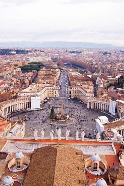 Rome, Italy. Peter's Square in Vatican Stock photo © bloodua